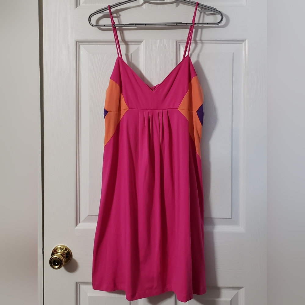 Juniors OP Spaghetti Strap Mini Dress with Keyhole Back